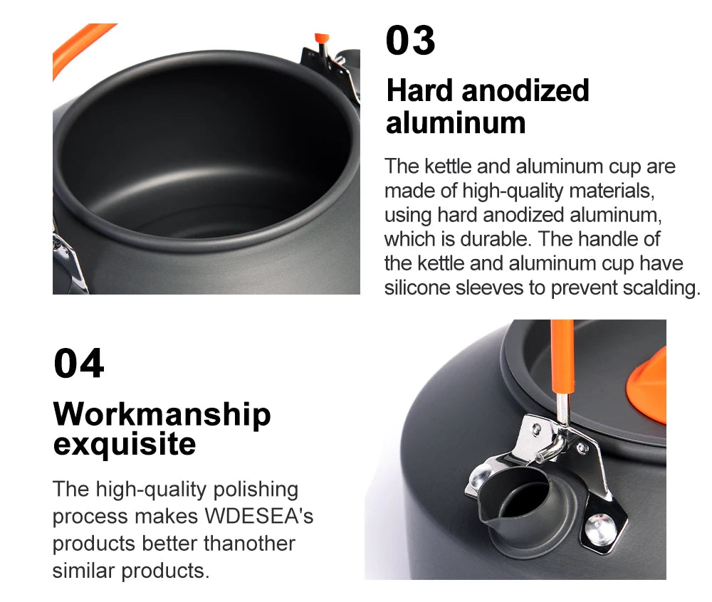 Premium Outdoor Camping Cookware Set - Portable & Durable