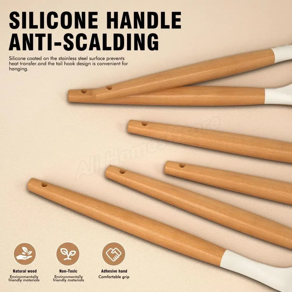 Premium Silicone Utensil Set - 12-Piece Cooking Kit