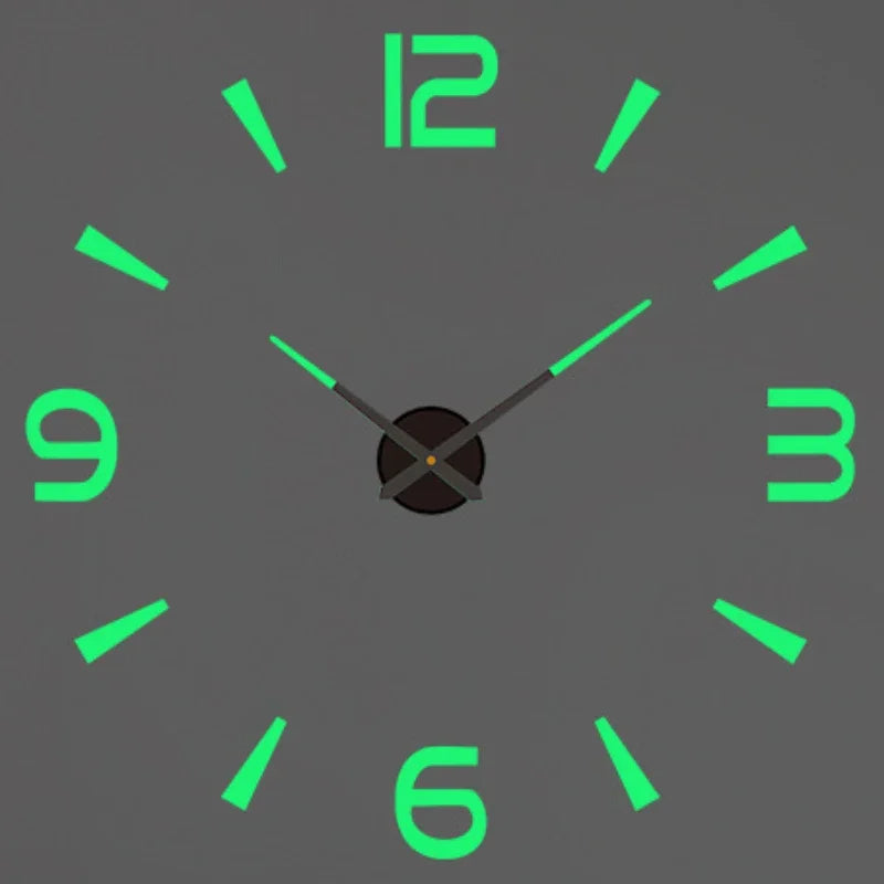 Elegant Modern Large Wall Clock - 3D DIY Quartz Design