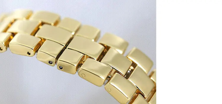 Elegant Women's Diamond Wrist Watch - Waterproof Silver Gold