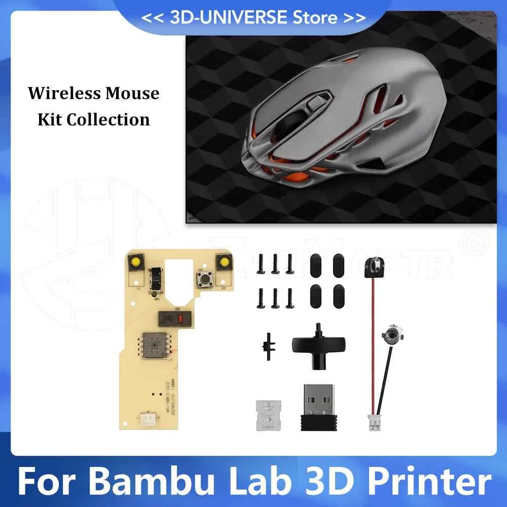 Bambu Lab mouse kit - DIY wireless mouse hardware components for 3D printer assembly