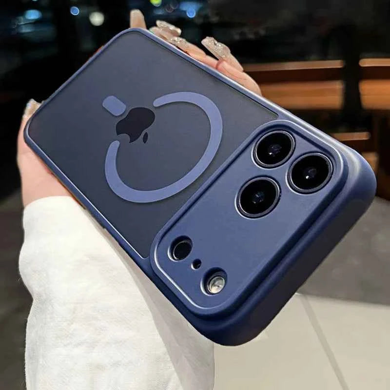 Luxury Magnetic Matte iPhone Case - Translucent Shockproof Armor