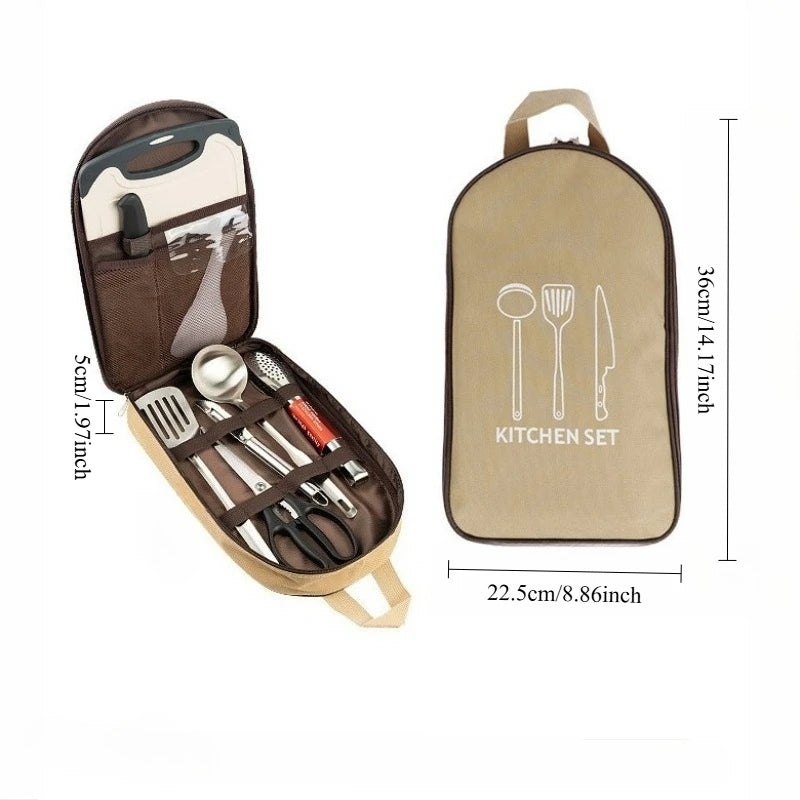 Premium Camping Cookware Set - Portable Stainless Steel
