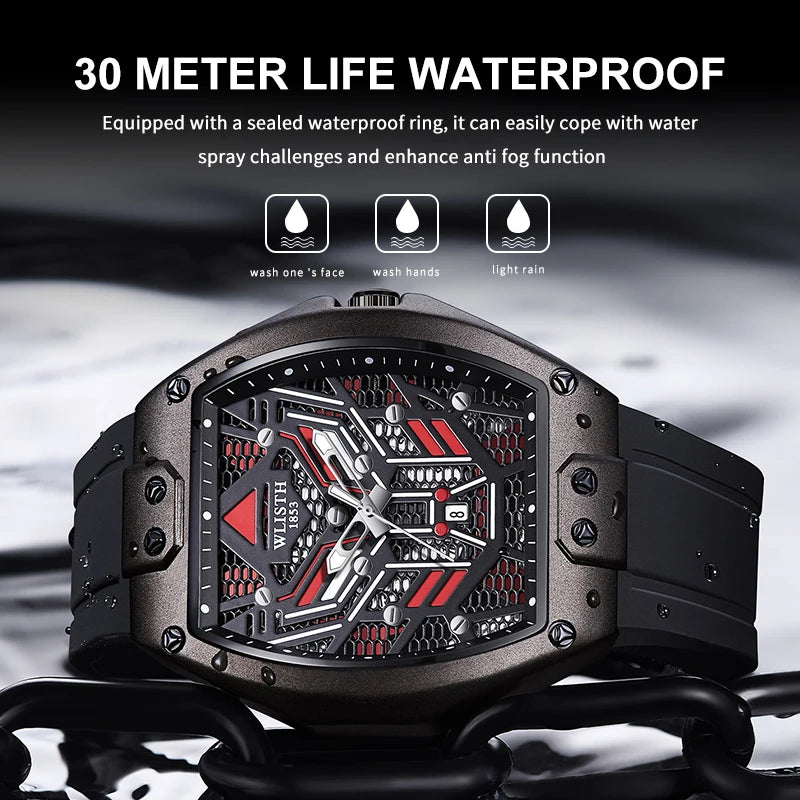 Luxury Men's Luminous Quartz Watch - Waterproof & Trendy