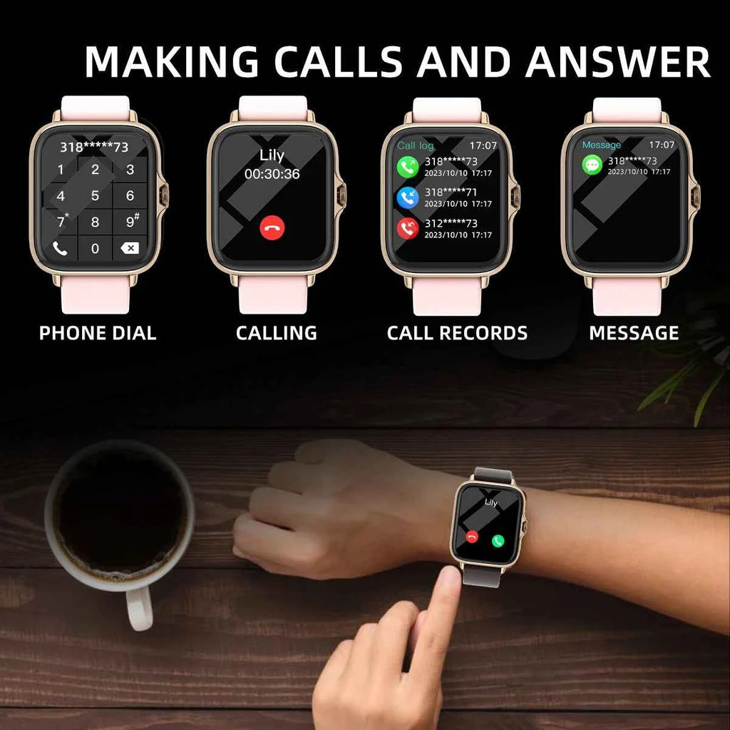 Waterproof Smart Watch - 1.83'' Display with Bluetooth Calls