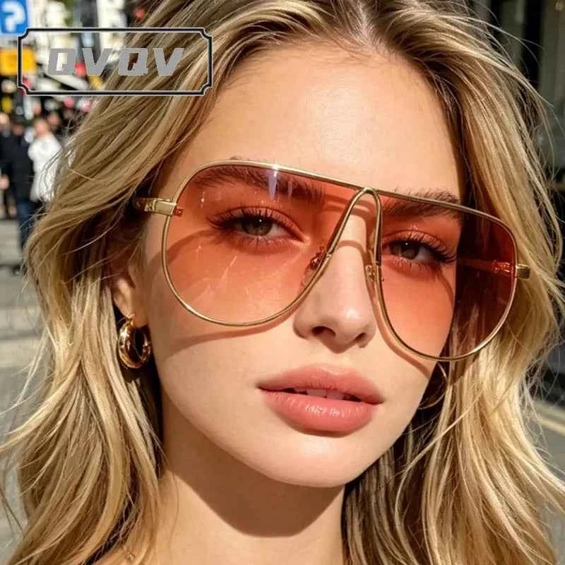 Premium Unisex Pilot Sunglasses - Trendy Gradient Metal Shades