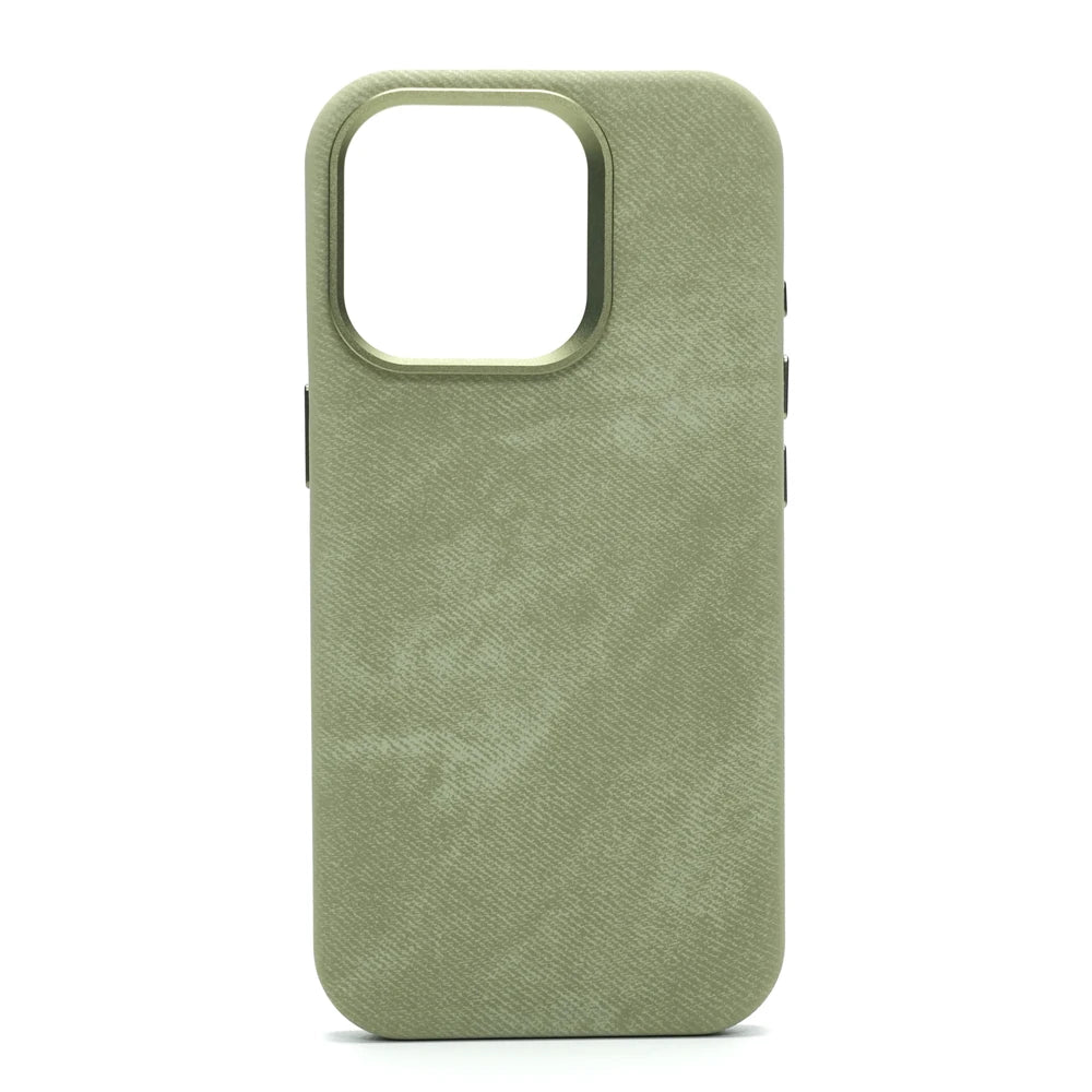 Luxury MagSafe Fiber Leather Shockproof Case - Premium Magnetic Cover