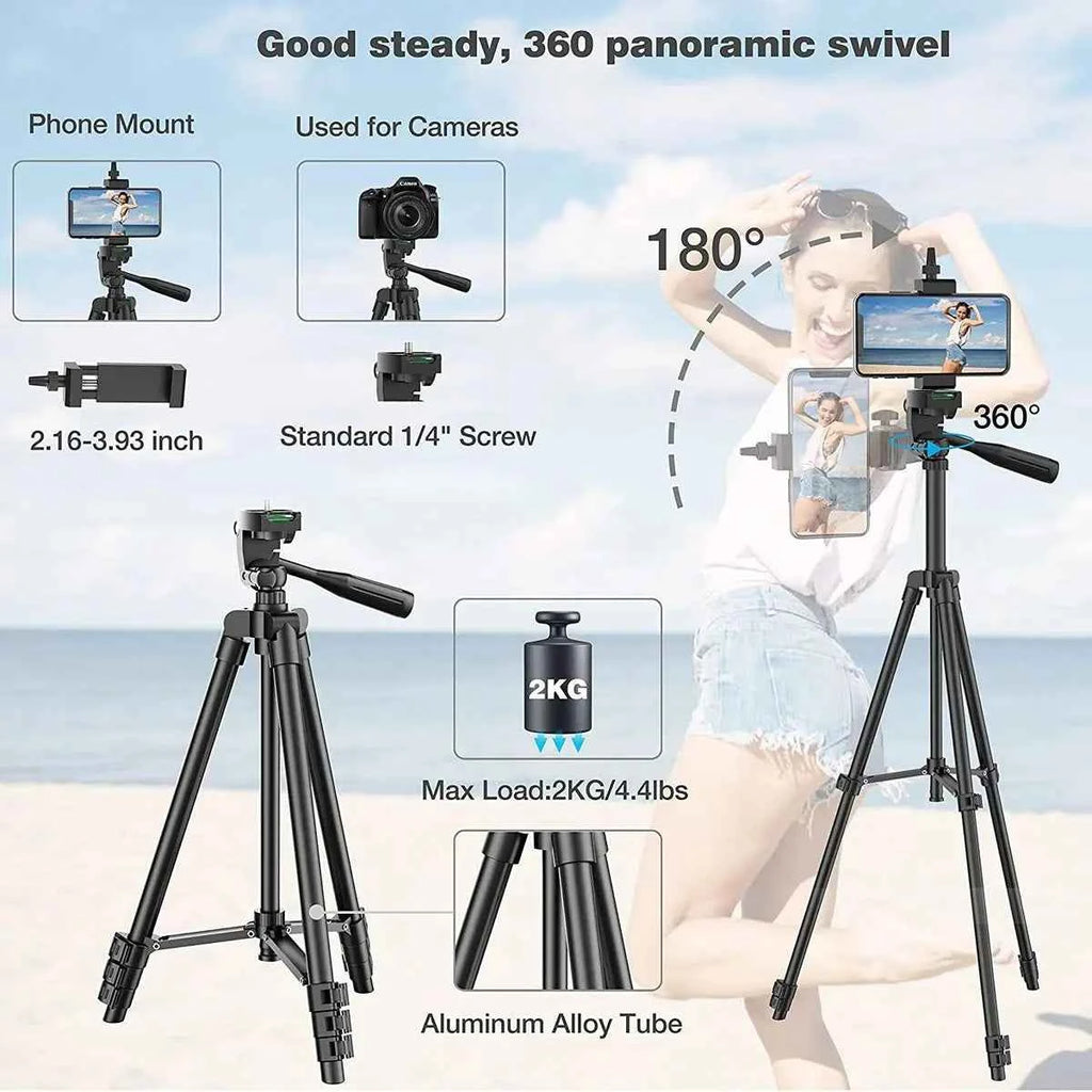 Professional Mobile Tripod for Phone - Lightweight & Adjustable