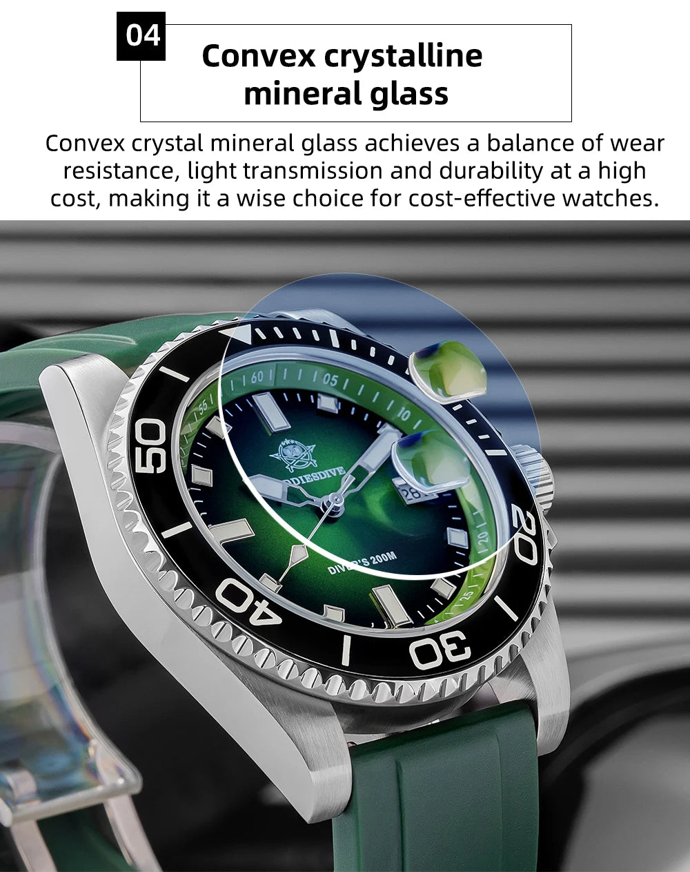 Luxury Men's Diving Watch - 200M Waterproof & Luminous