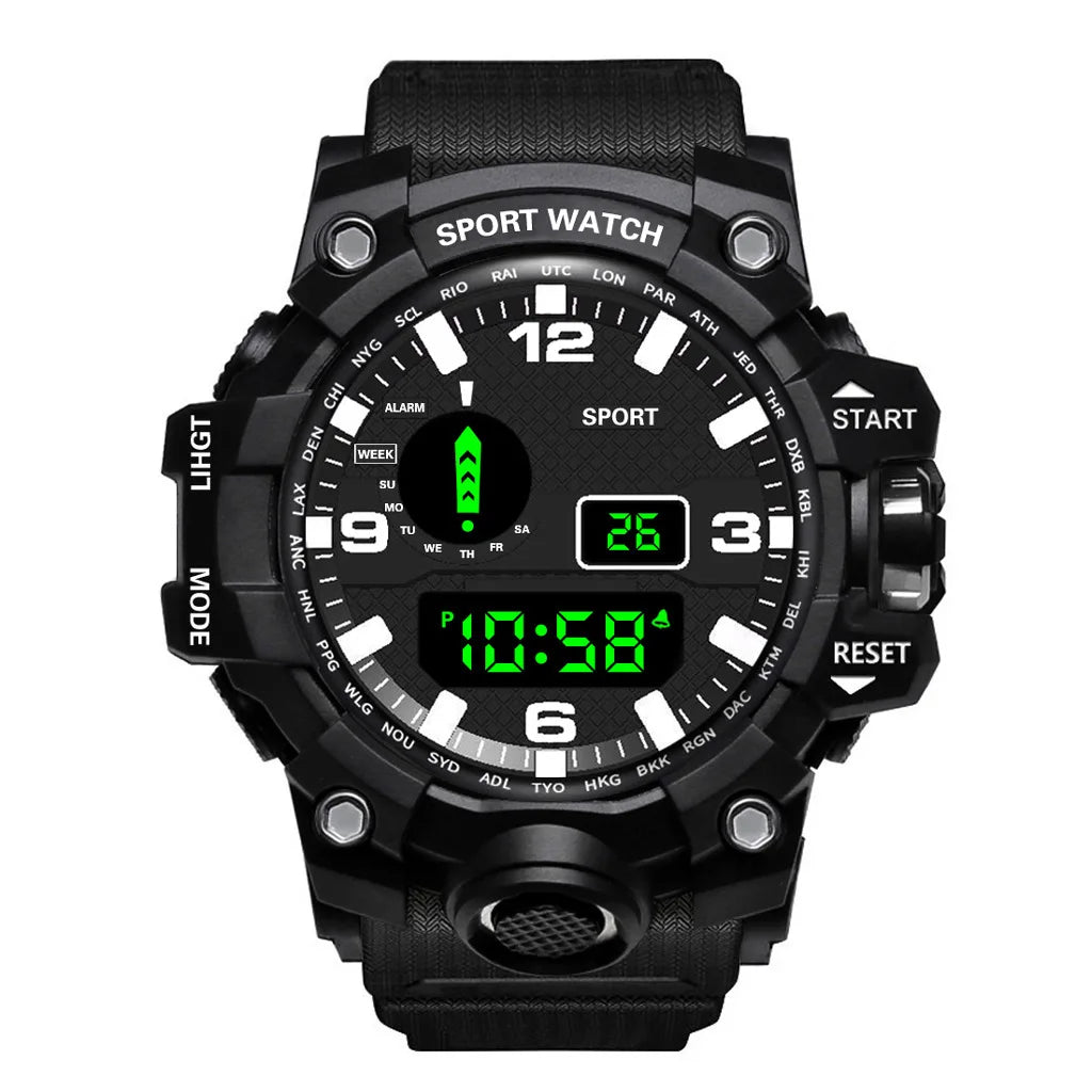 Premium Men's Sports Watch - Waterproof Digital Fitness Tracker