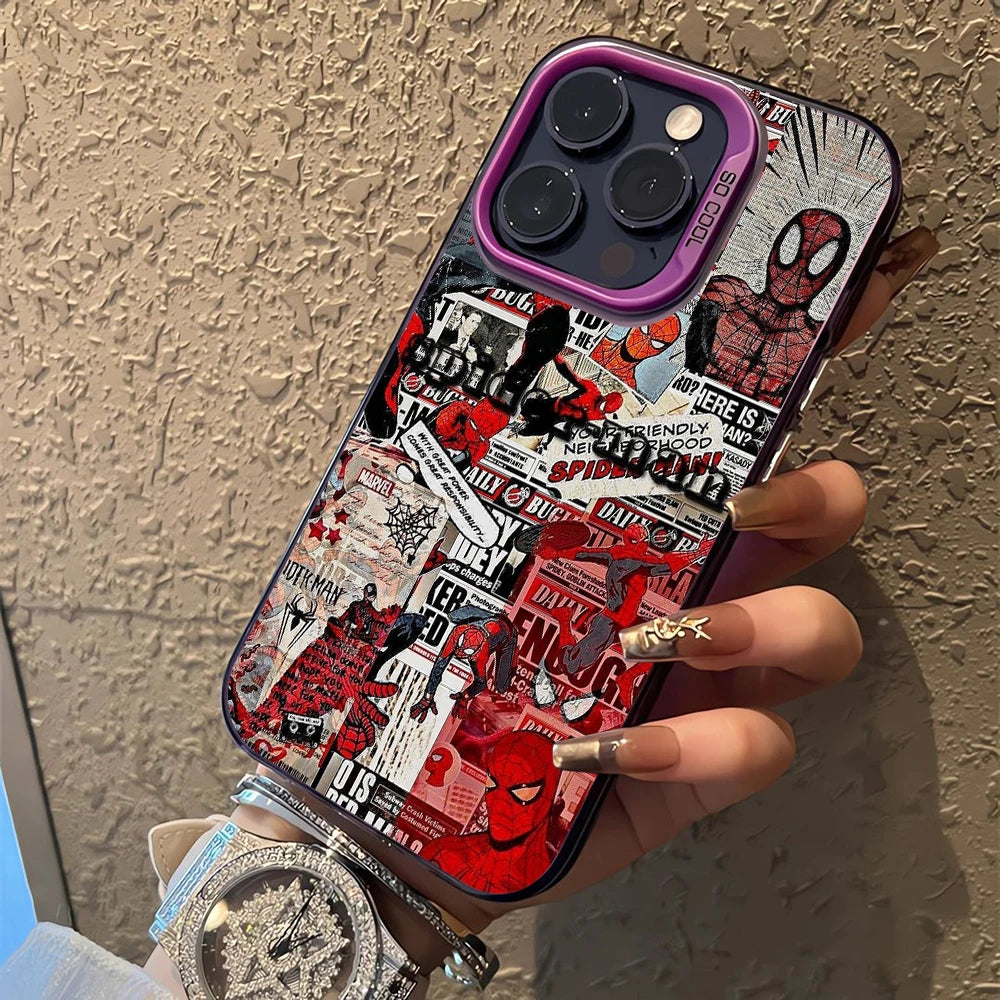 Premium Spiders M-Man Phone Case - Anti Fall Matte Back Cover