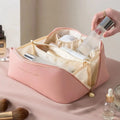Luxury Makeup Organizer & Travel Cosmetic Bag - Premium PU Leather