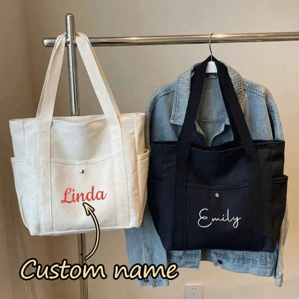 Premium Custom Name Tote Bag - Spacious & Stylish