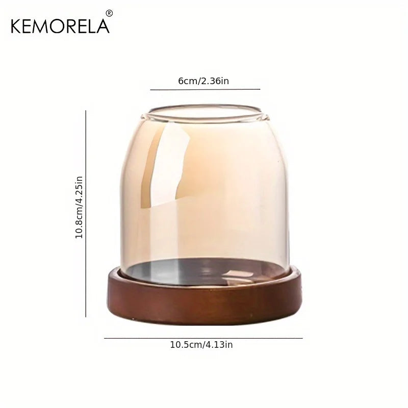 Elegant Kitchen Utensil Storage Jar with Tray