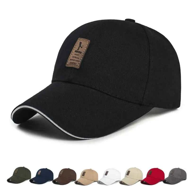 Structured Baseball Caps for Women Men Solid Snapback Label Stick Sunhat Outdoor Breathable Hip Hop Baseball Hat Trucker Dad Cap