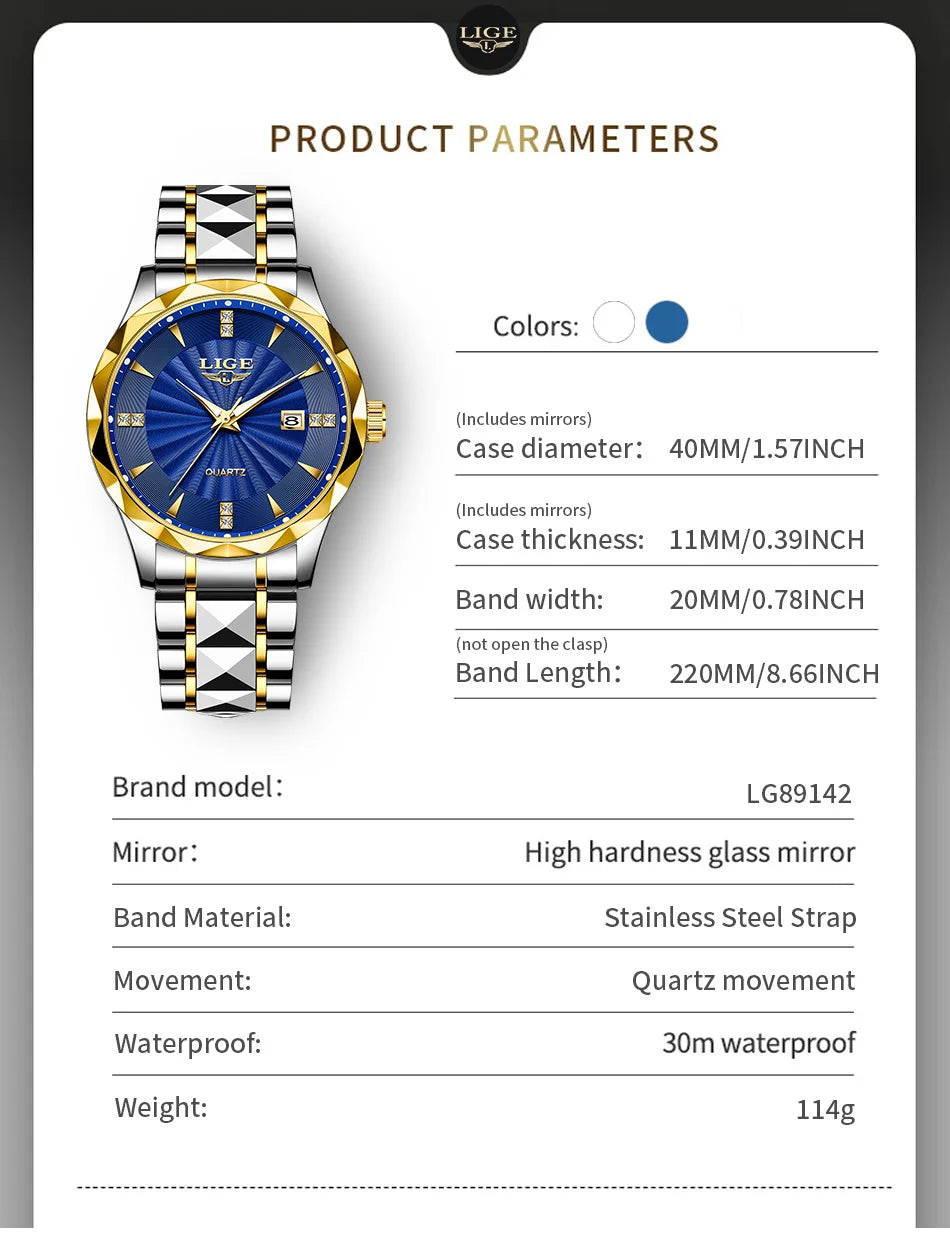 Elegant Women's Luxury Quartz Watch - Waterproof & Luminous