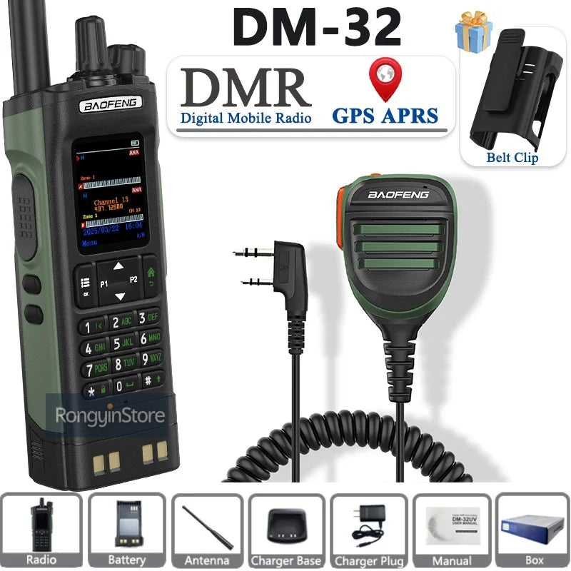 Professional Digital Walkie Talkie - 10W Dual Band DMR Radio