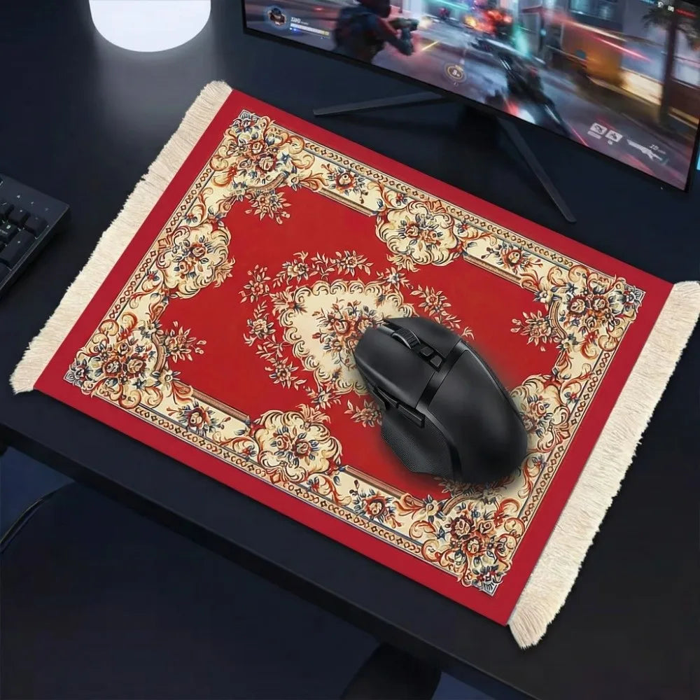 Elegant Persian Mouse Pad - Anti-slip Rubber Base Desk Mat