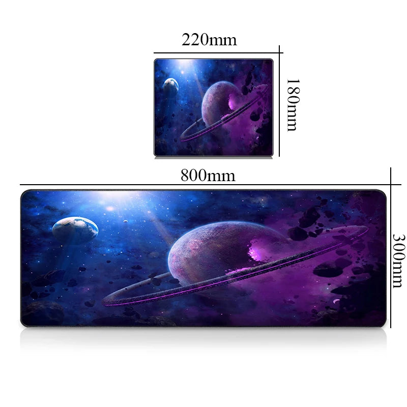 Premium Gaming Desk Mat - Large Mousepad with Galaxy Design