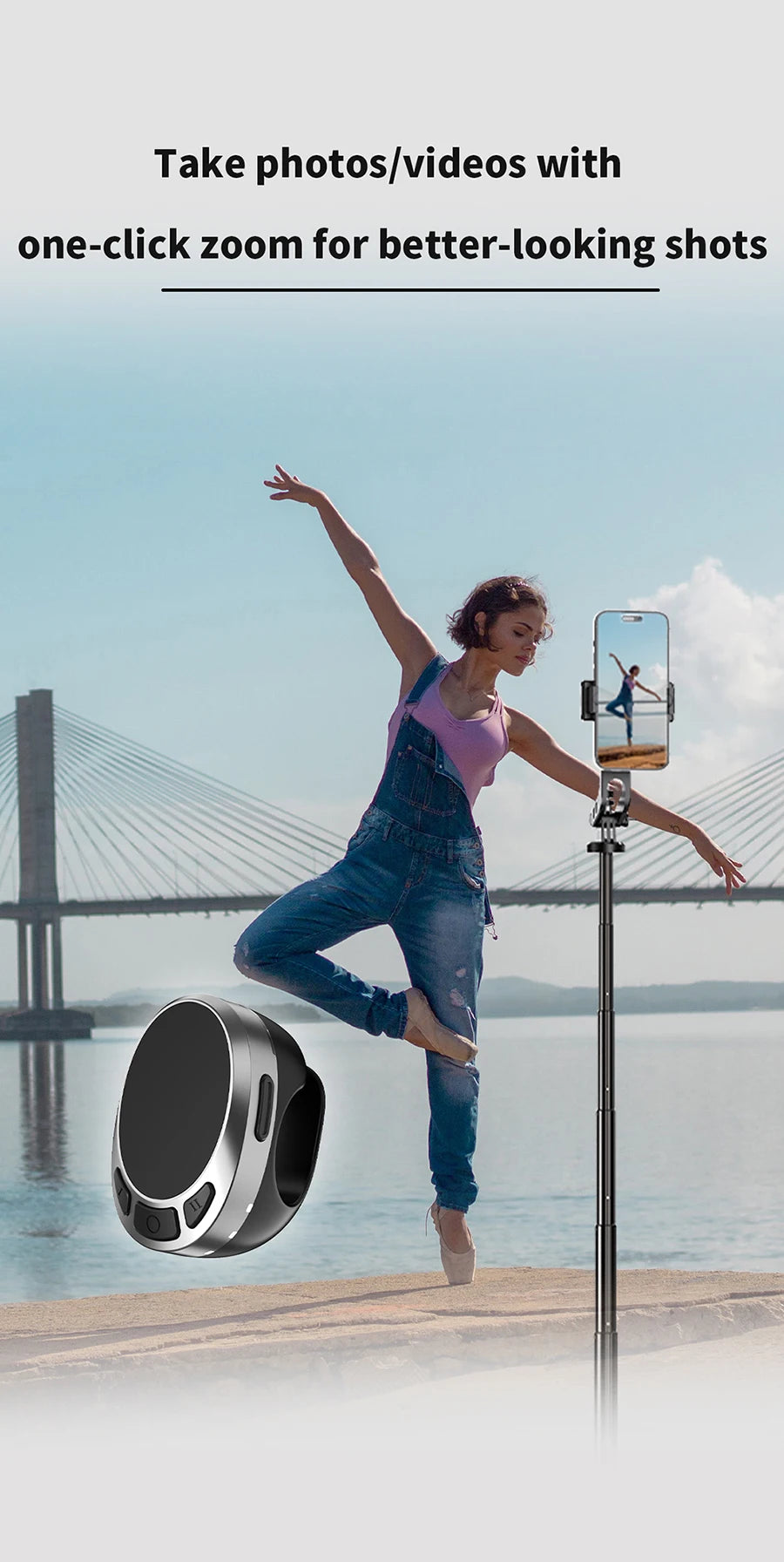 Premium Wireless Scrolling Ring - Bluetooth Remote for TikTok & Ebooks