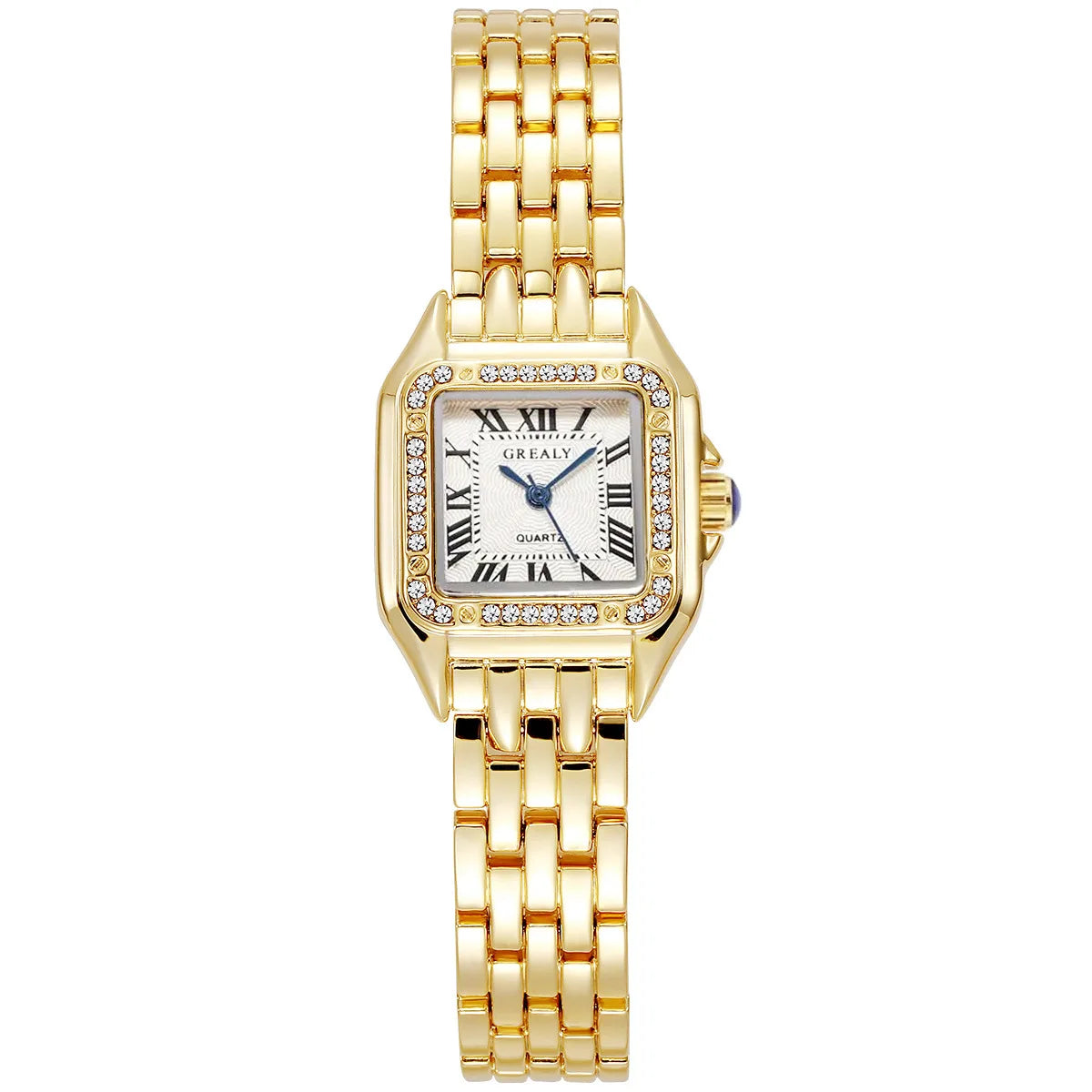 Elegant Women's Gold Stainless Steel Watch - Luxury Quartz Wristwatch