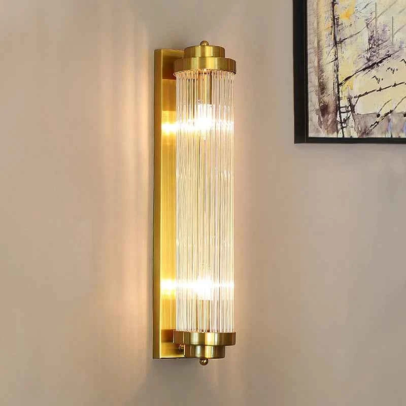 Elegant Modern Wall Sconce - Brushed Gold LED Lamp