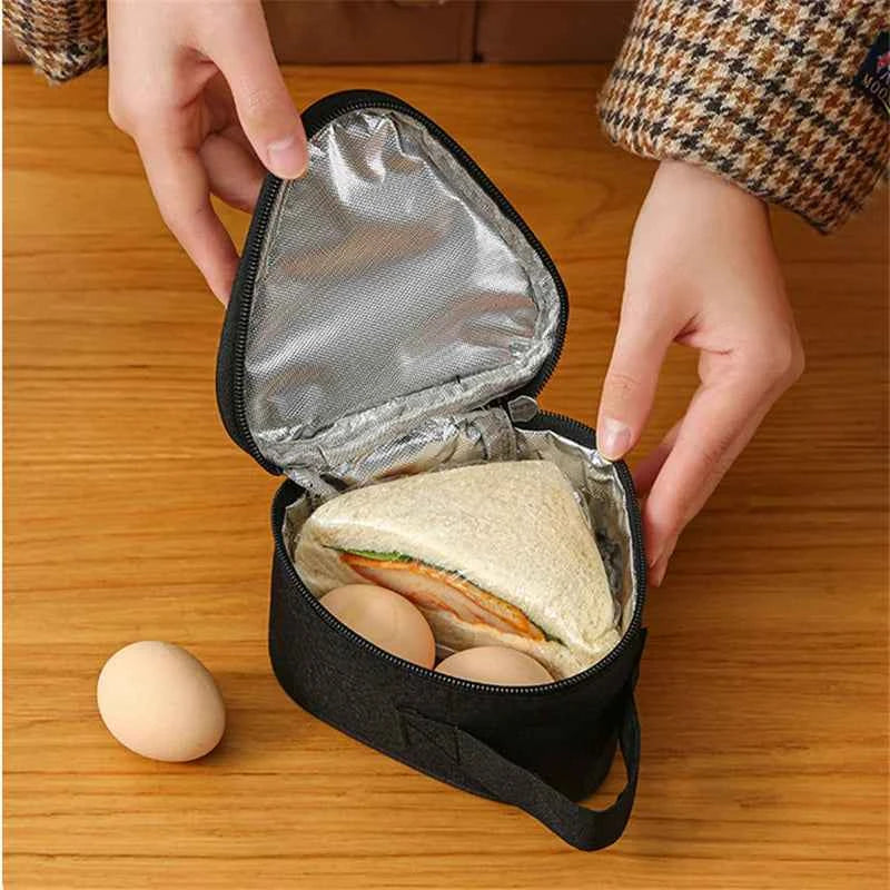 Mini Insulated Lunch Bag - Portable Thermal Cooler Tote for Bento Boxes, Rice Balls, Snacks & Student Lunches - Tulique