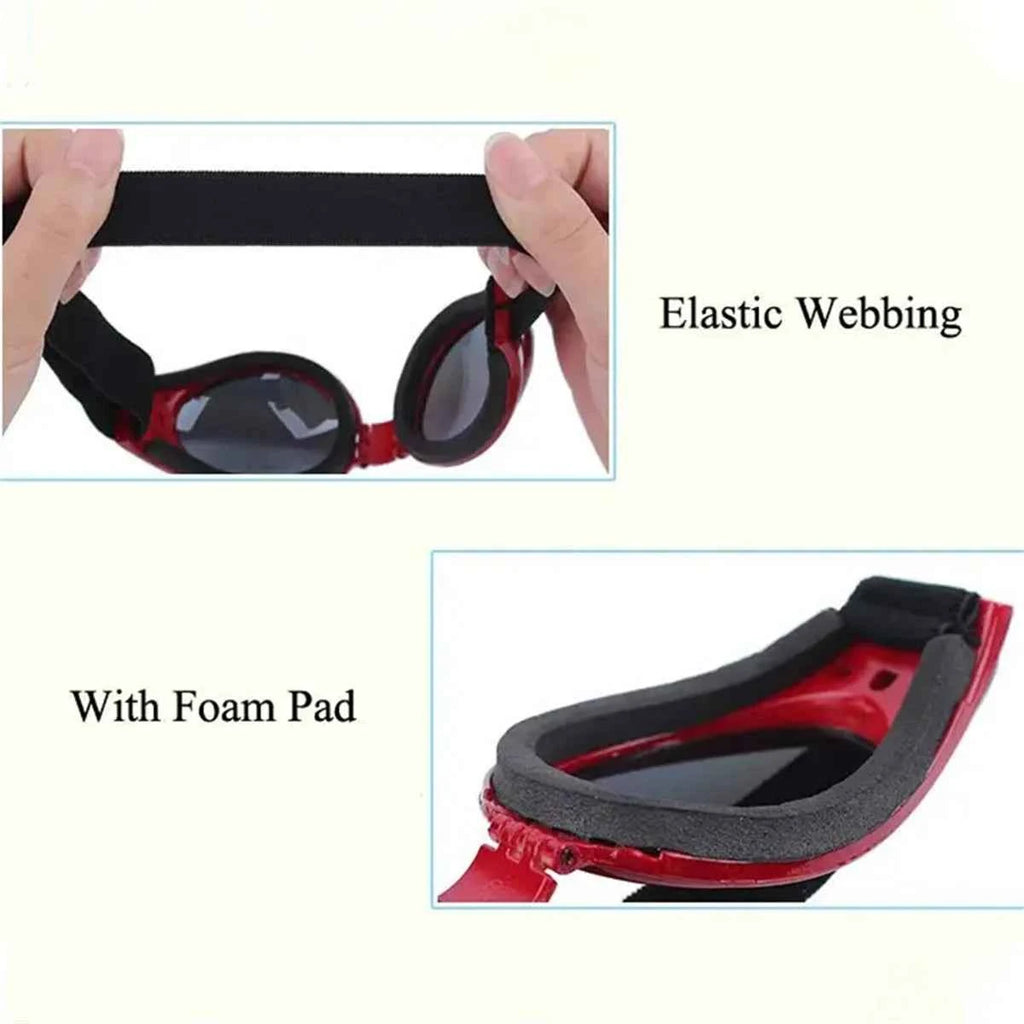 Pet Adjustable Dog Goggles Sunglasses Anti-UV Sun Glasses Eye Wear Protection Black Widely Used Dog Sunglasses Pet Dog Supplies