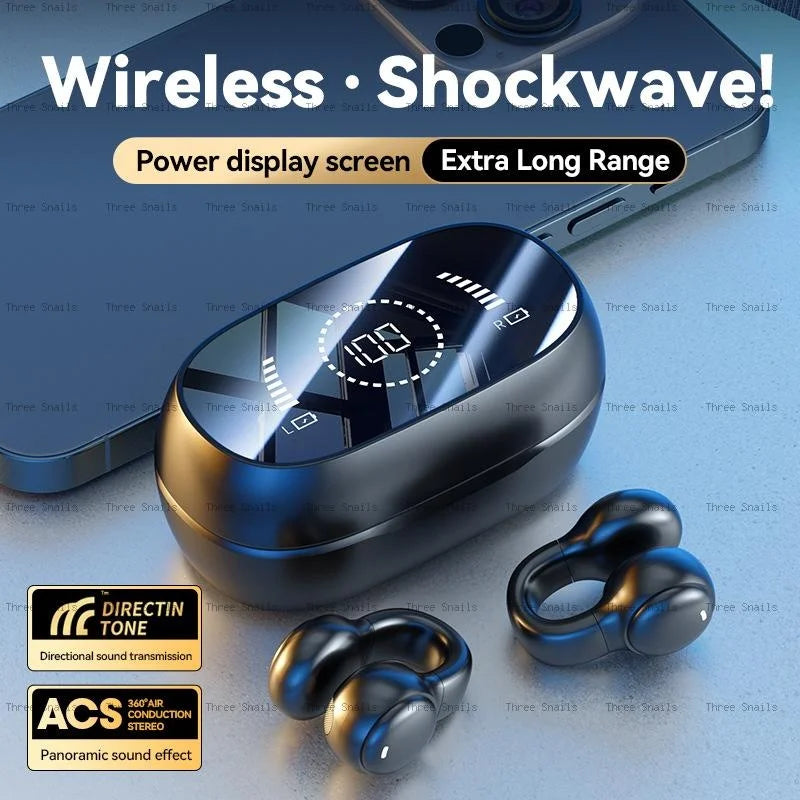 Digital Display Wireless Sports Earbuds - Premium Silicone Noise Reduction