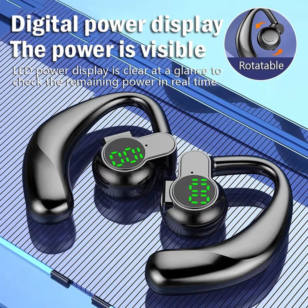 Premium Bluetooth Ear Hook Headphones - Noise Cancelling & Hands-Free