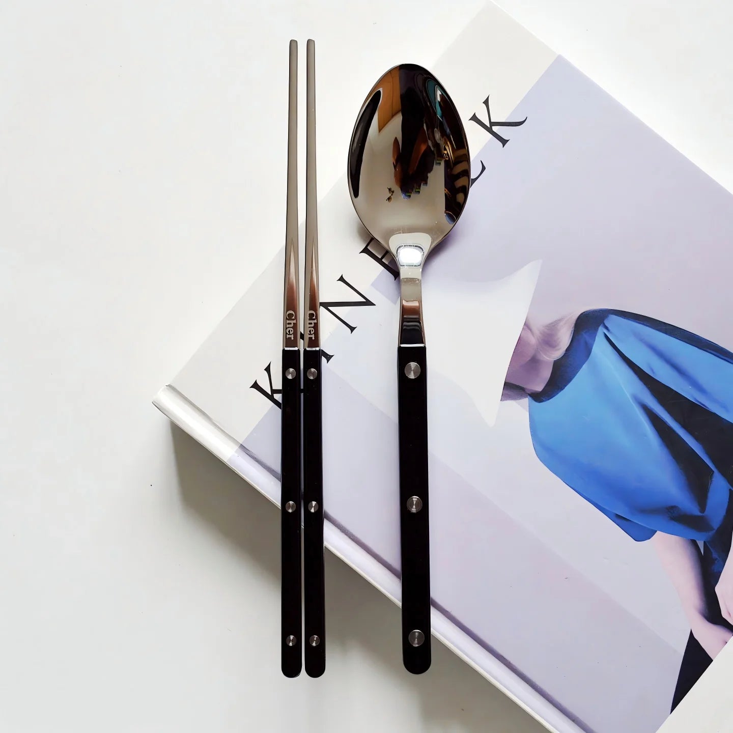 Elegant Korean Style Utensil Set - Premium 304 Stainless Steel