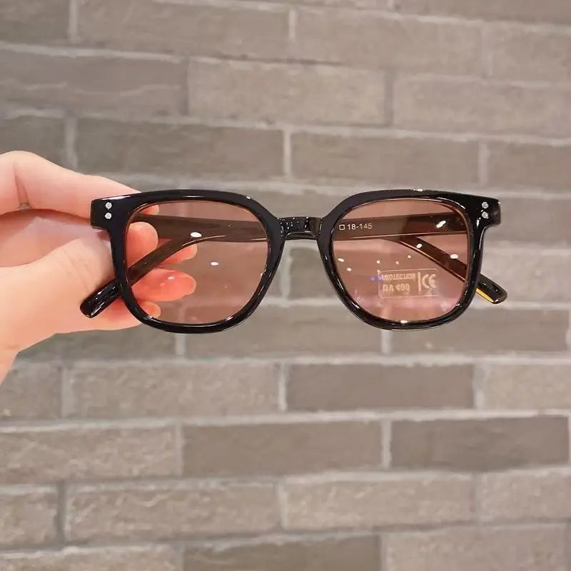 Premium Kids Sunglasses - UV400 Vintage Square Eyeglasses