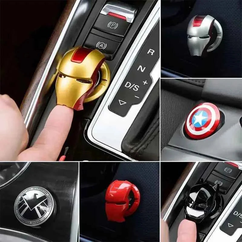 Premium Anime Car Ignition Start Button Cover & Stickers