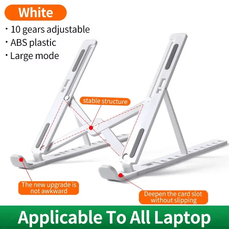 Premium Adjustable Laptop Stand - Foldable & Portable