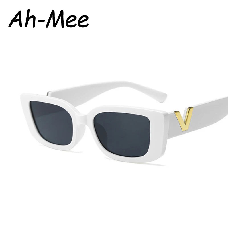 Luxury Vintage Rectangle Sunglasses - Classic Small Frame Eyewear
