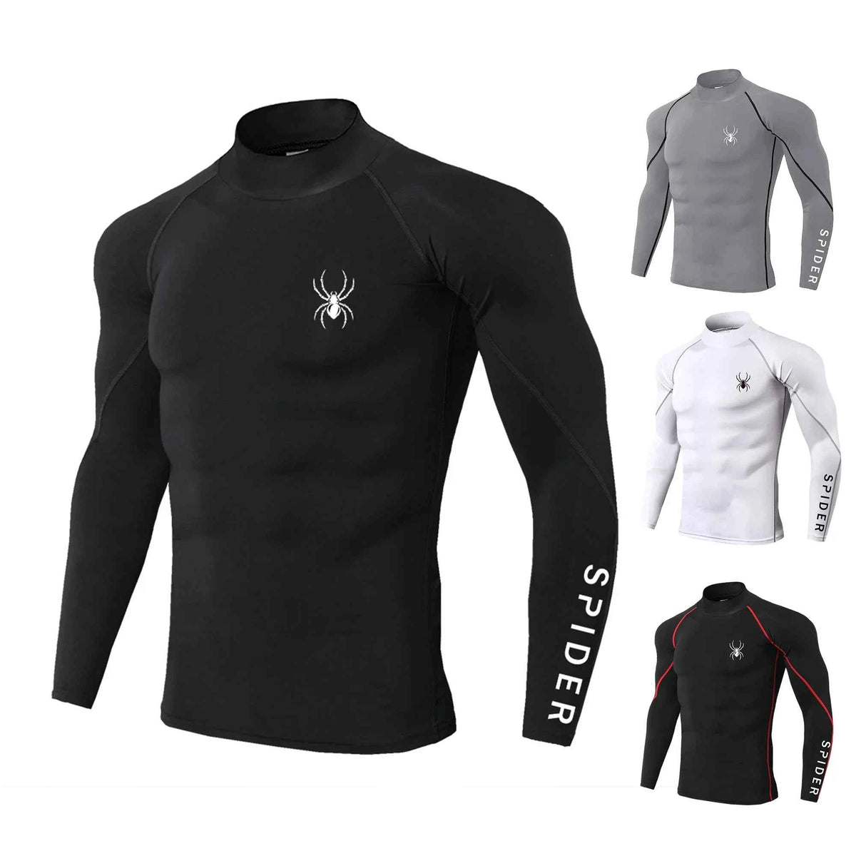 Premium Men's Compression Long Sleeve Shirt - Quick Dry Fitness Tee