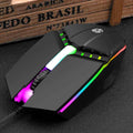 Wired gaming mouse - ergonomic design with 1000 DPI and mute buttons for laptop or PC