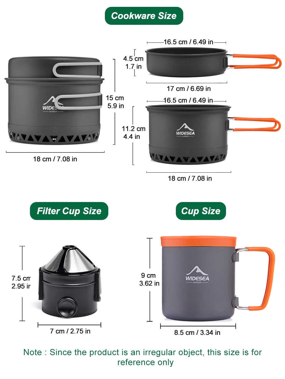 Premium Outdoor Camping Cookware Set - Portable & Durable