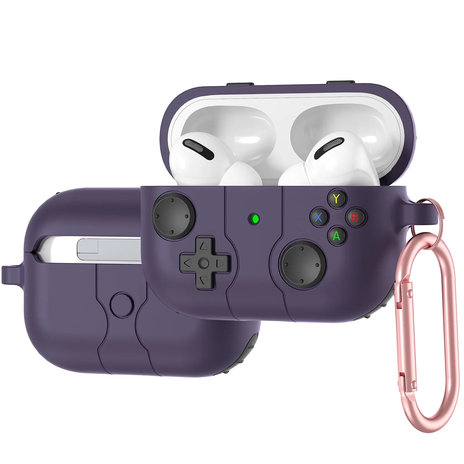 Premium 3D Gaming AirPods Case - Silicone with Keychain