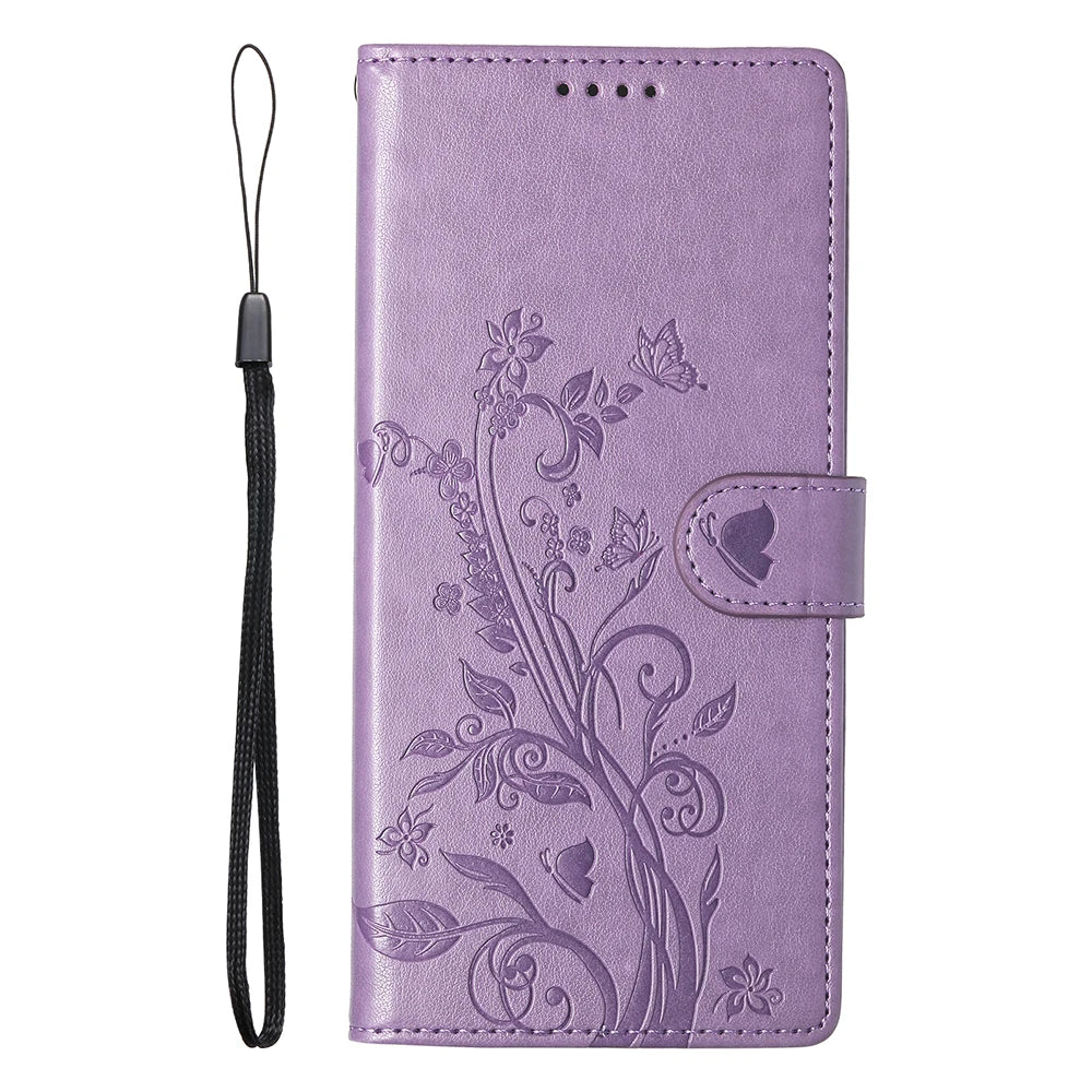 Luxury Leather Flip Case - Wallet & Card Slot Cover