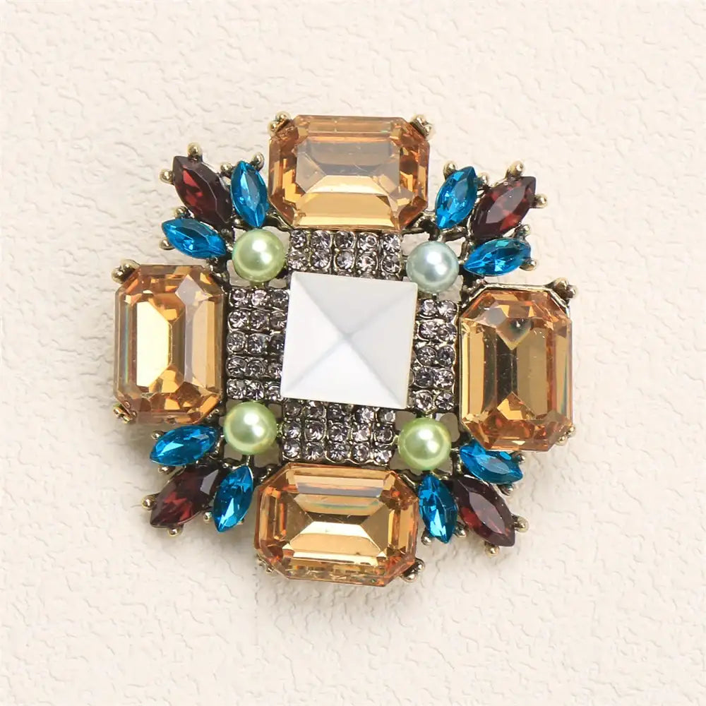 Premium Crystal Bow Brooch - Exquisite Sparkling Accessory