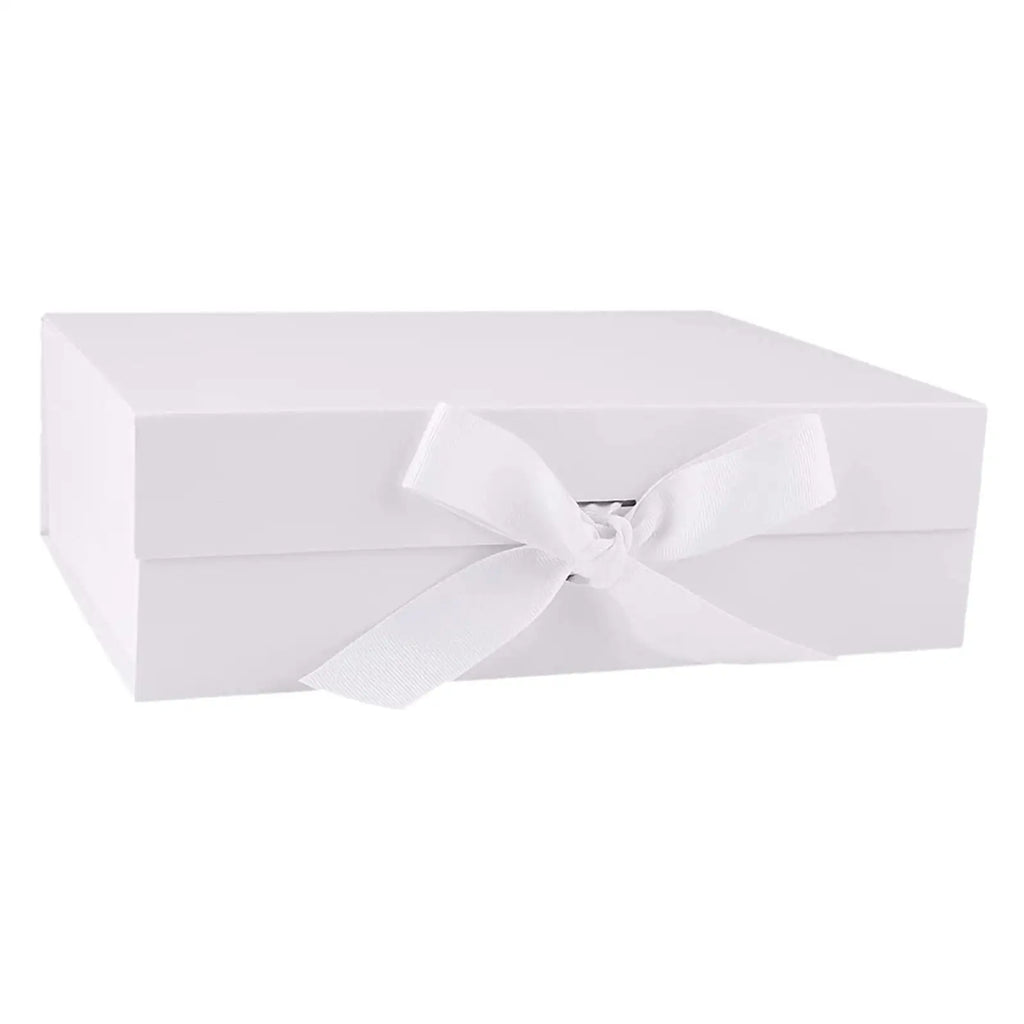 Elegant Large Gift Box with Ribbon Closure - Reusable