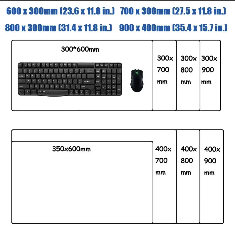 Premium Anime Gaming Mouse Pad - XXL Large Desk Mat for Gamers