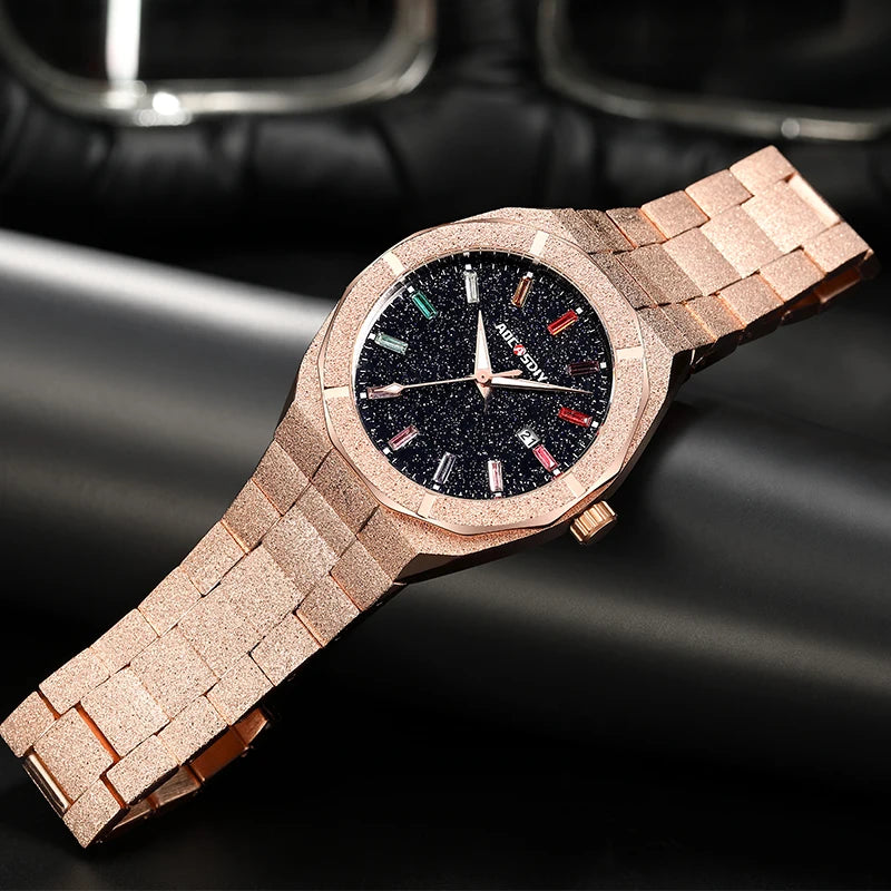 Elegant Men's Quartz Business Watch - Auto Date & Luminous
