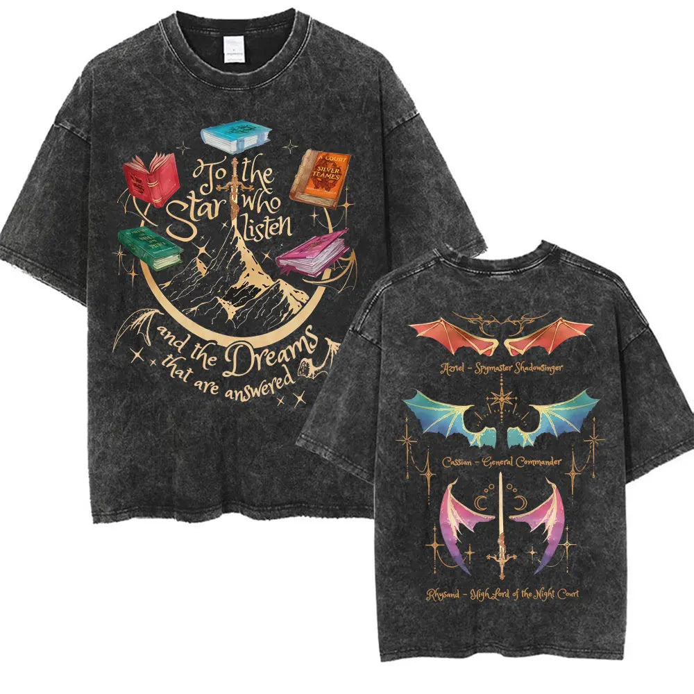 Vintage Washed Acotar T-Shirt - Oversized Graphic Tee