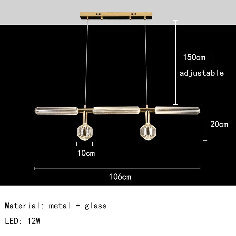 Nordic Luxury Art Glass Chandelier - Modern Pendant Light
