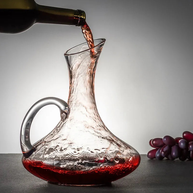 Elegant European Red Wine Glasses - Luxurious Decanter Set
