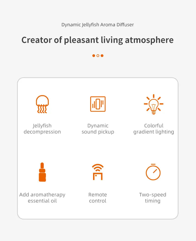 Elegant Jellyfish Humidifier - Ultrasonic Aromatherapy Diffuser