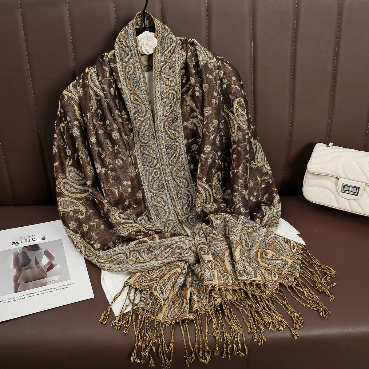 Luxury Cashmere Pashmina Shawl - Elegant Winter Wrap