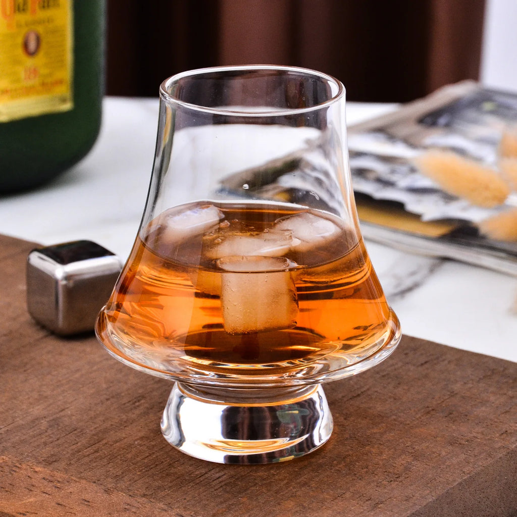 Elegant Whiskey Tasting Glasses - Lead-Free Crystal Set